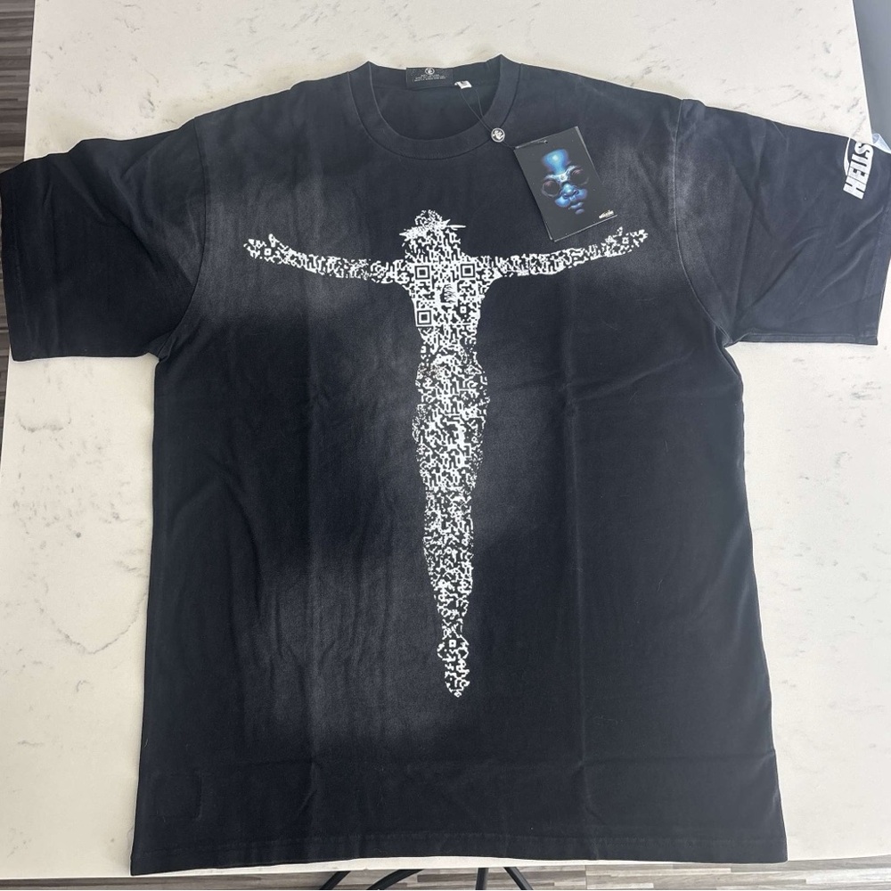 Black Graphic T-Shirt with Unique Design